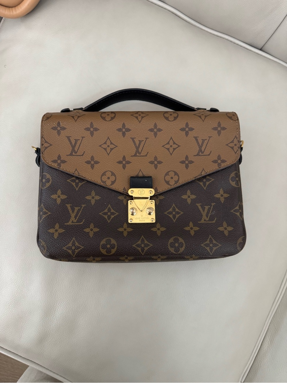 Louis Vuitton Reverse Monogram Pochette Metis - Brown & Dark Brown